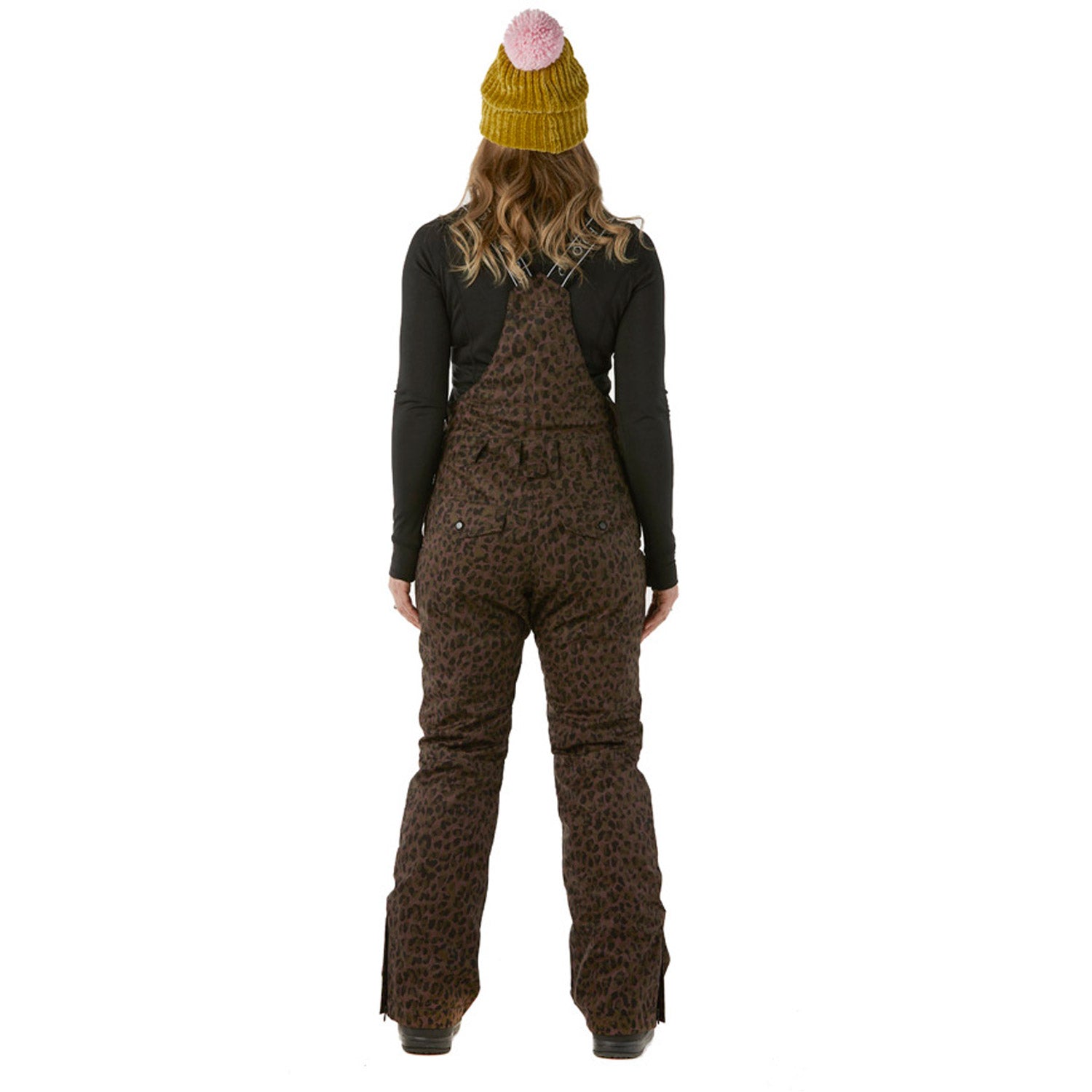 Rojo Snow Day Bib Snow Pant Changing Spots Marron