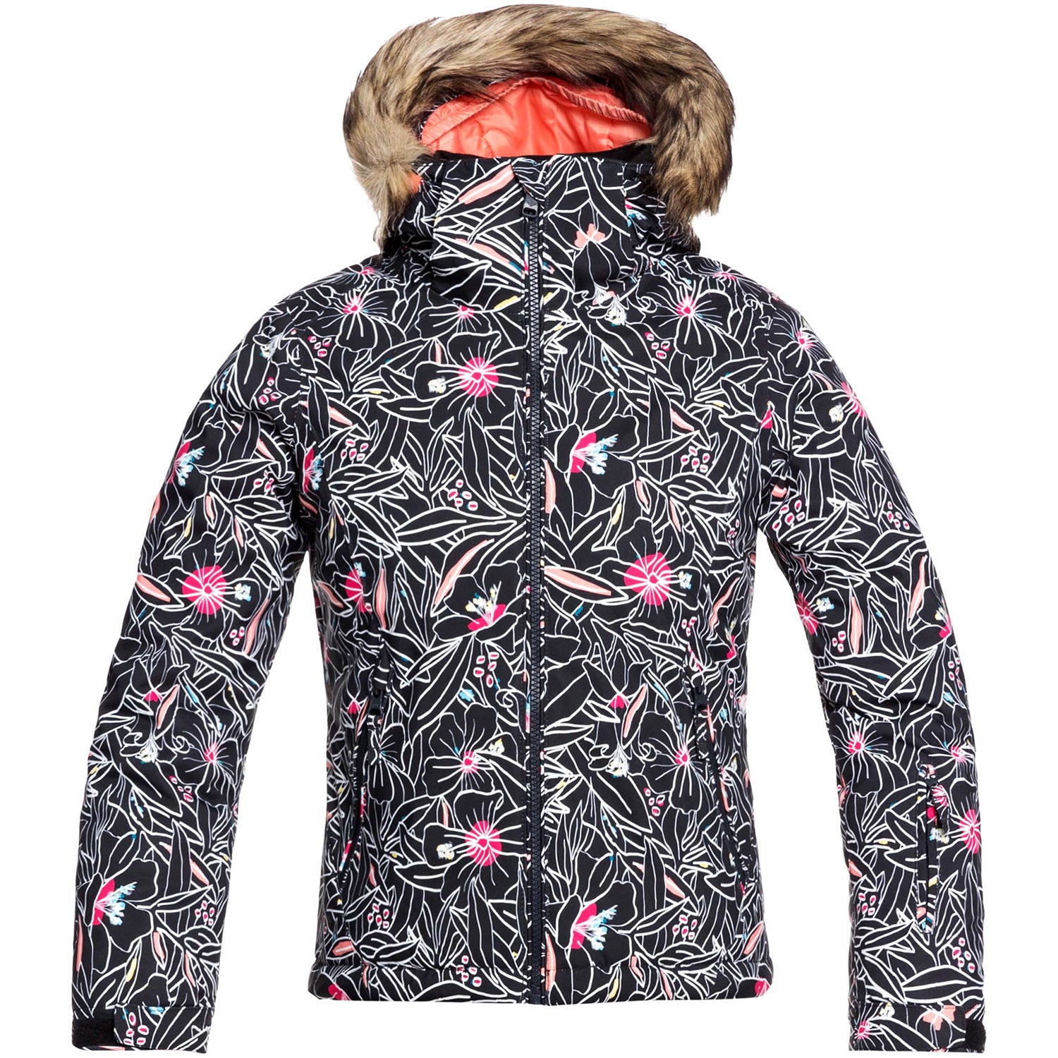 Roxy American Pie Girl Jacket 2021 True Black Outlines