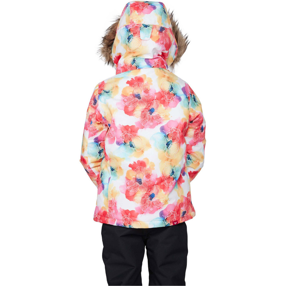 Roxy American Pie Girls Snow Jacket 2020 Bright White Sunshine