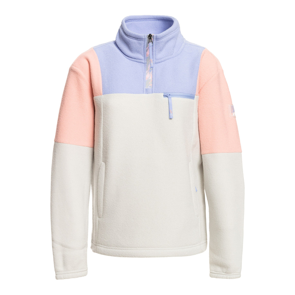 Roxy Chloe Kim Half Zip Fleece Heather Grey