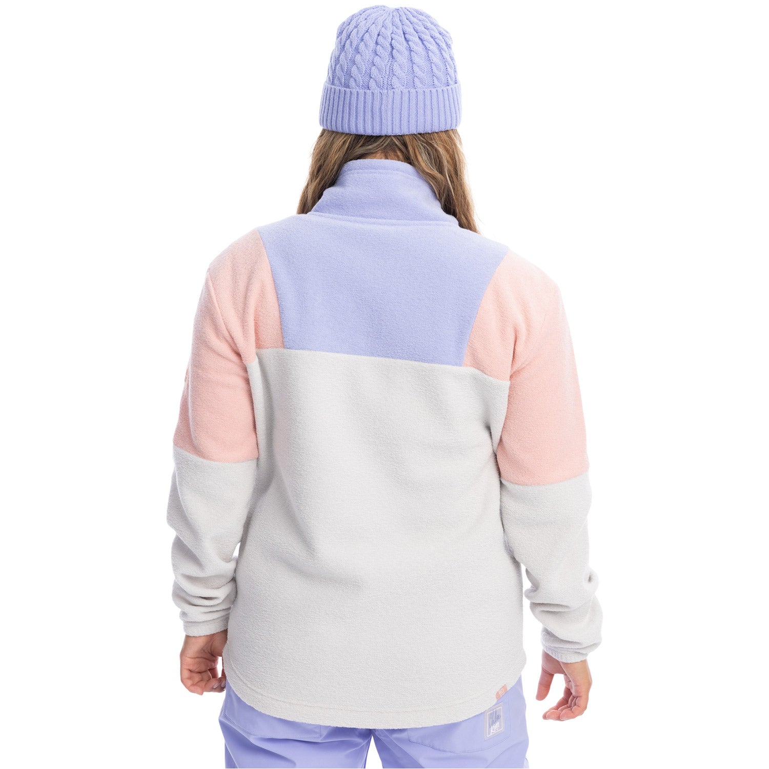 Roxy Chloe Kim Half Zip Fleece Heather Grey