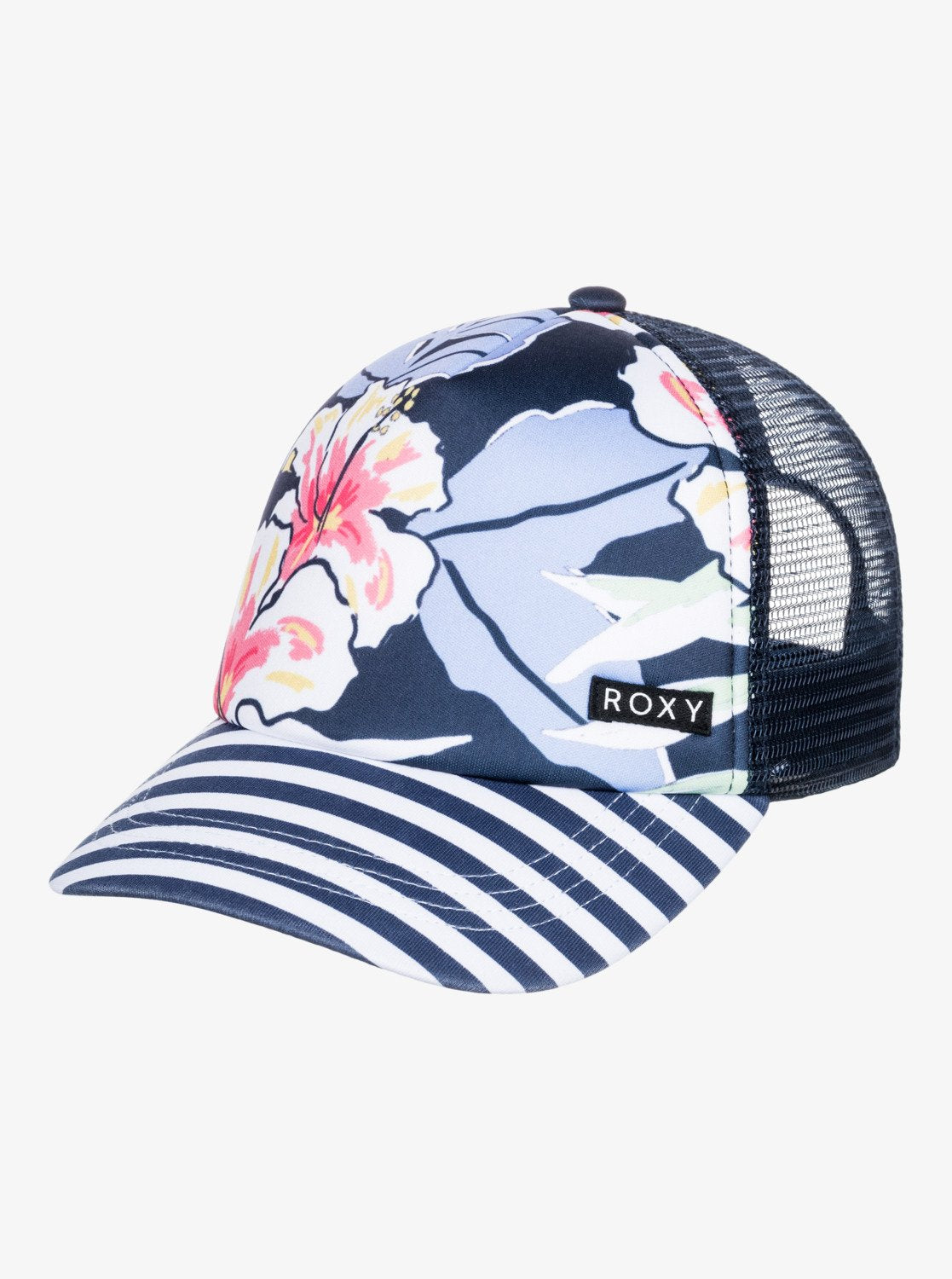 Roxy Girls 8-16 Honey Coconut Trucker Cap Mood indigo wild floral s