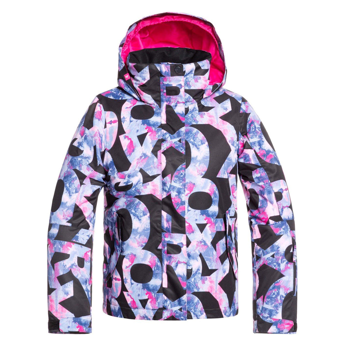 Roxy Jetty Girl Snow Jacket 2020 True Black Alphabet