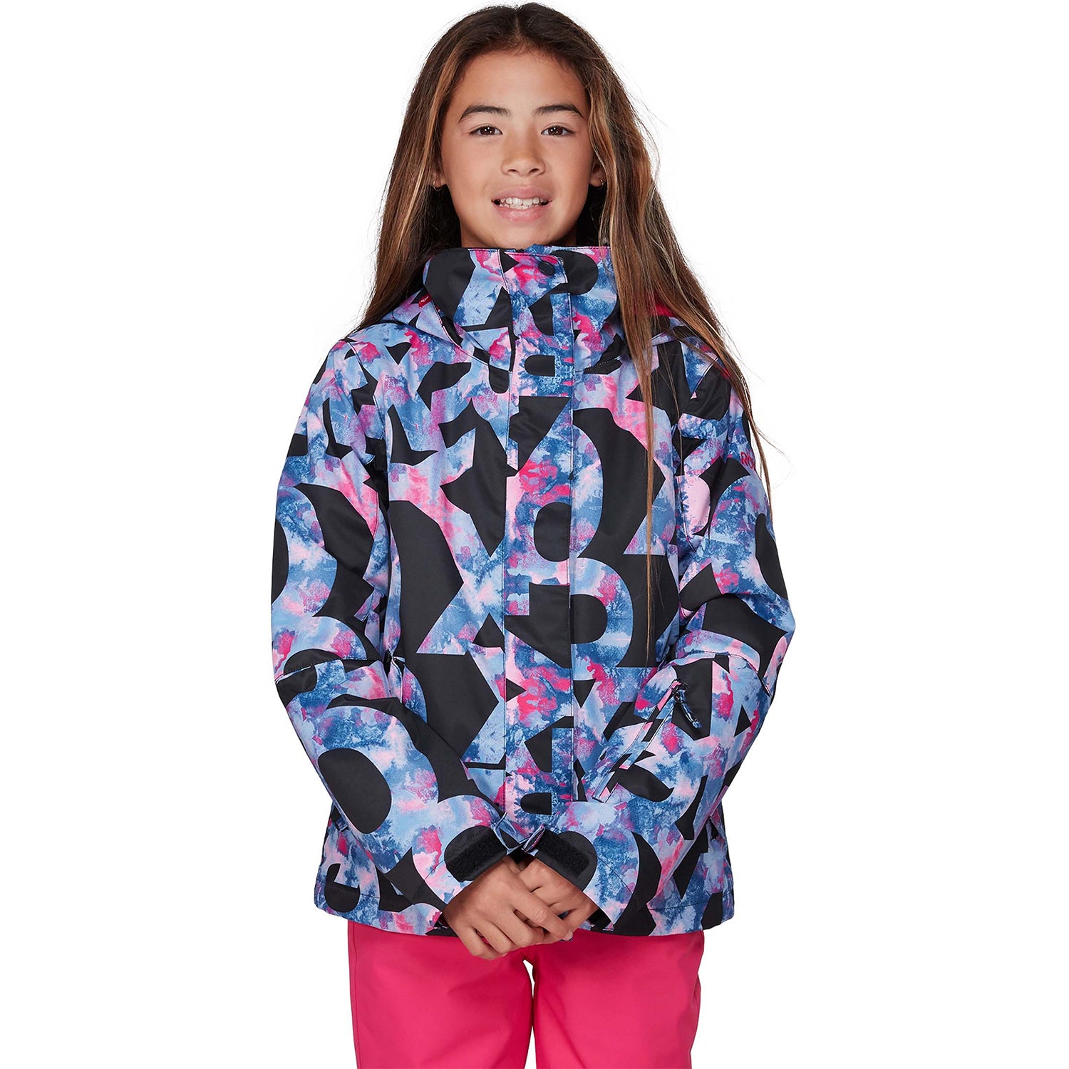 Roxy Jetty Girl Snow Jacket 2020 True Black Alphabet