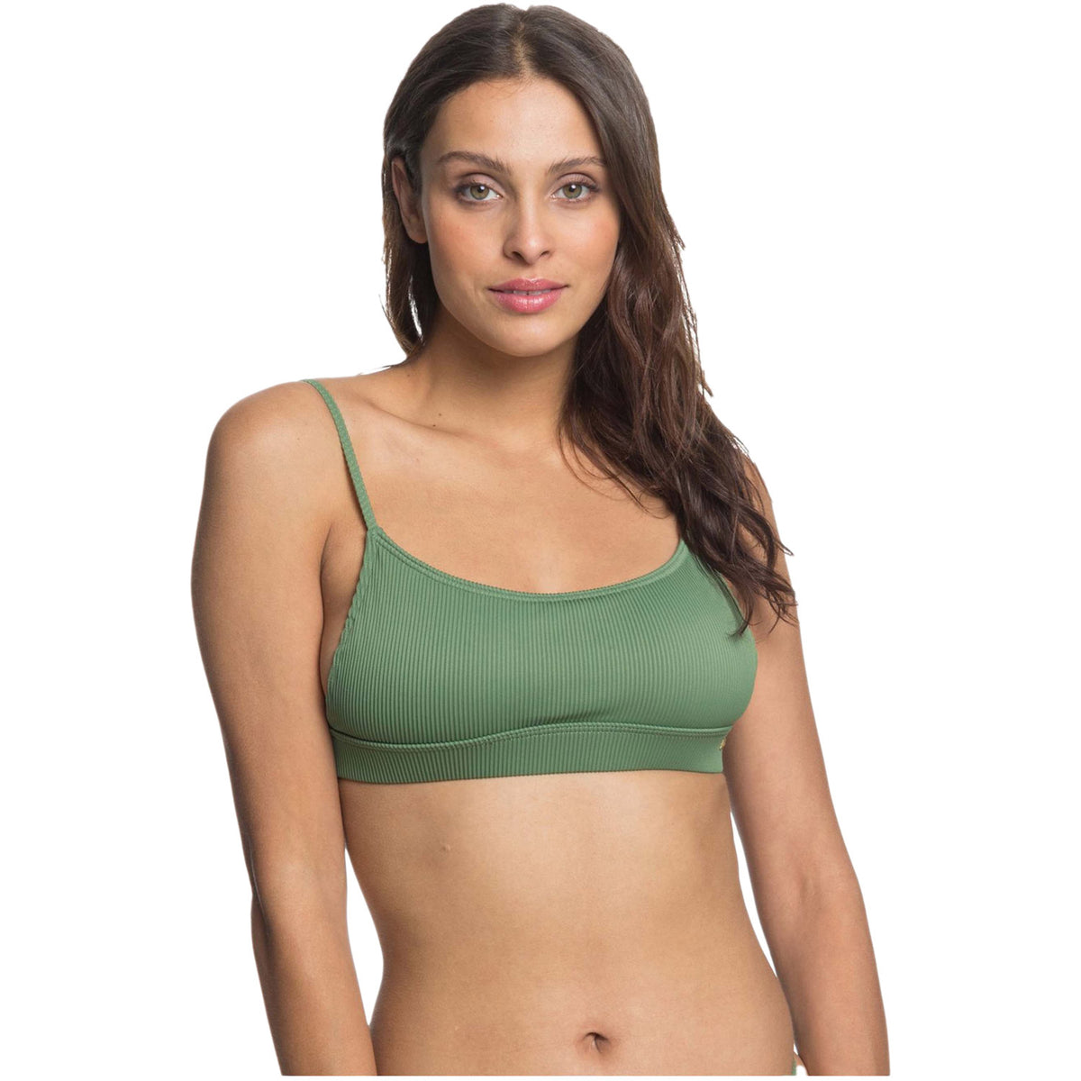 Roxy Mind of Freedom Bralette Bikini Top Vineyard Green