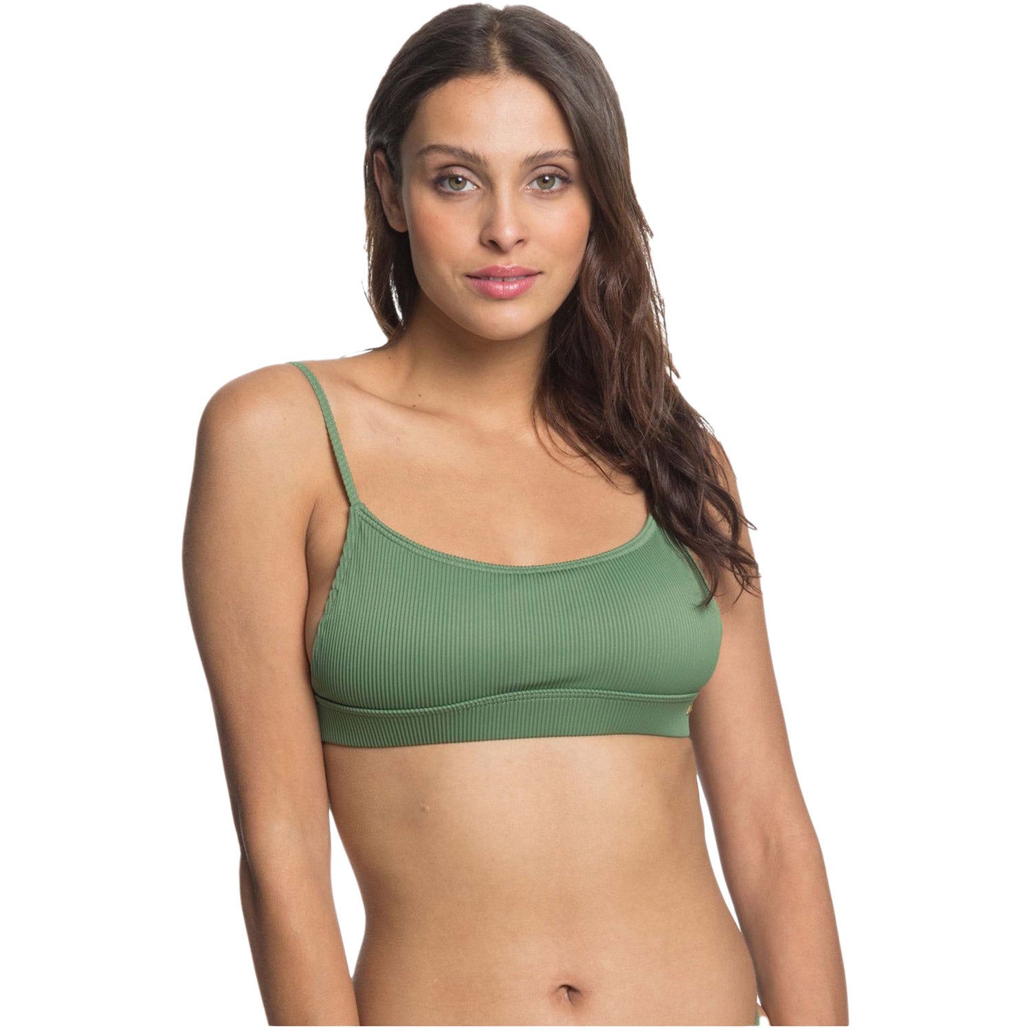Roxy Mind of Freedom Bralette Bikini Top Vineyard Green