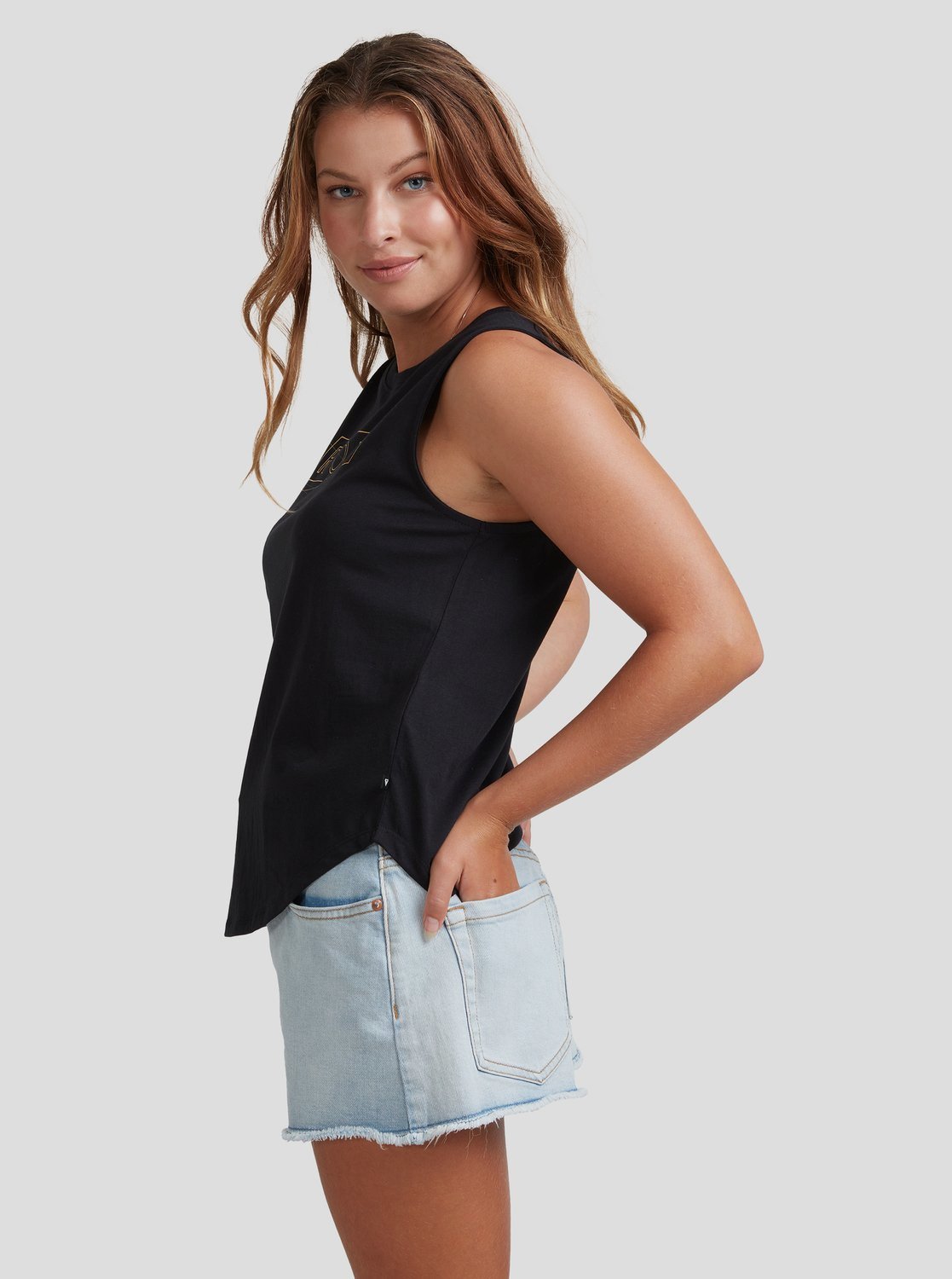 Roxy Womens All Time Tank Top Anthracite