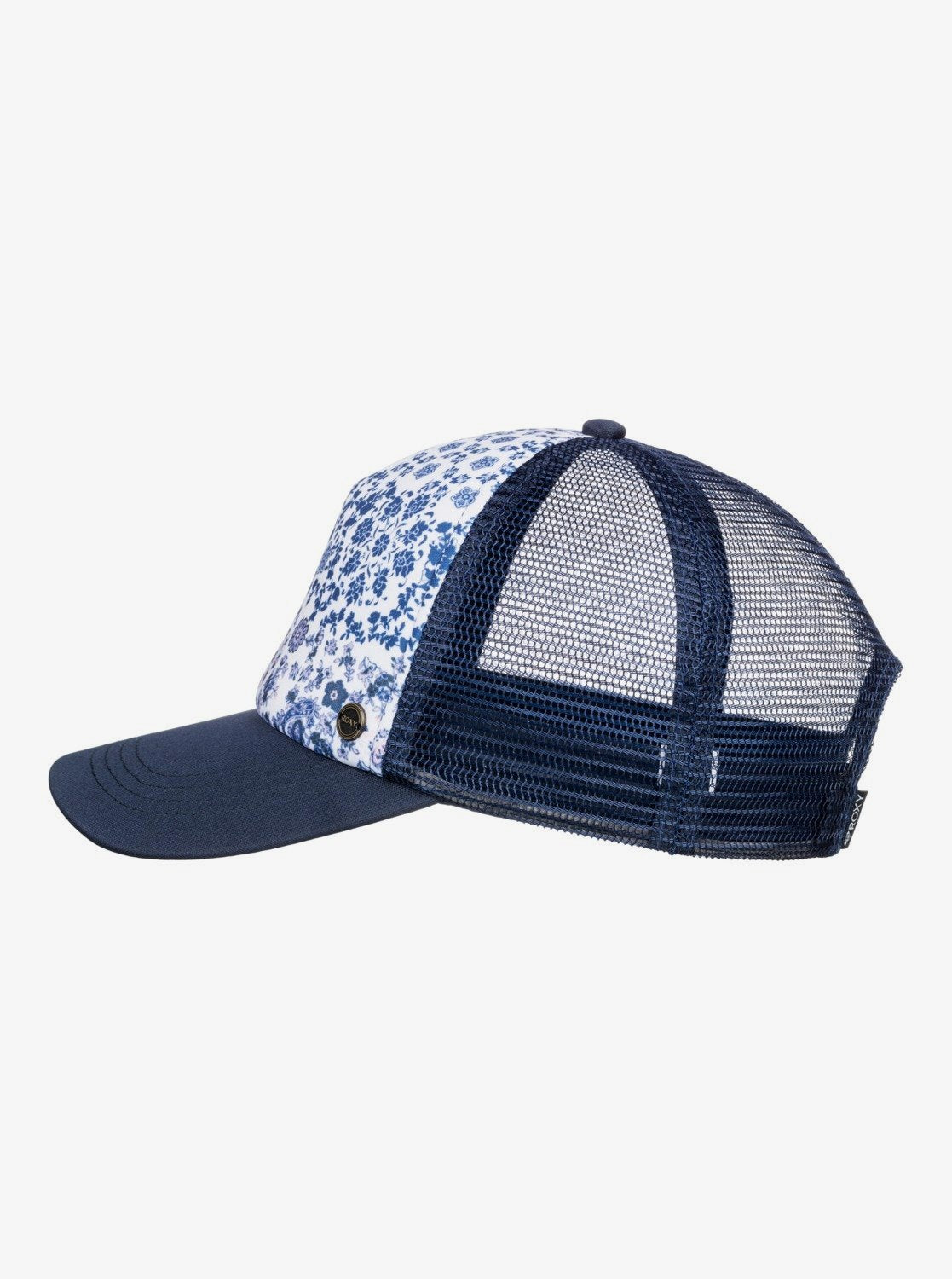 Roxy Womens Beautiful Morning Trucker Cap Bright white paisley party
