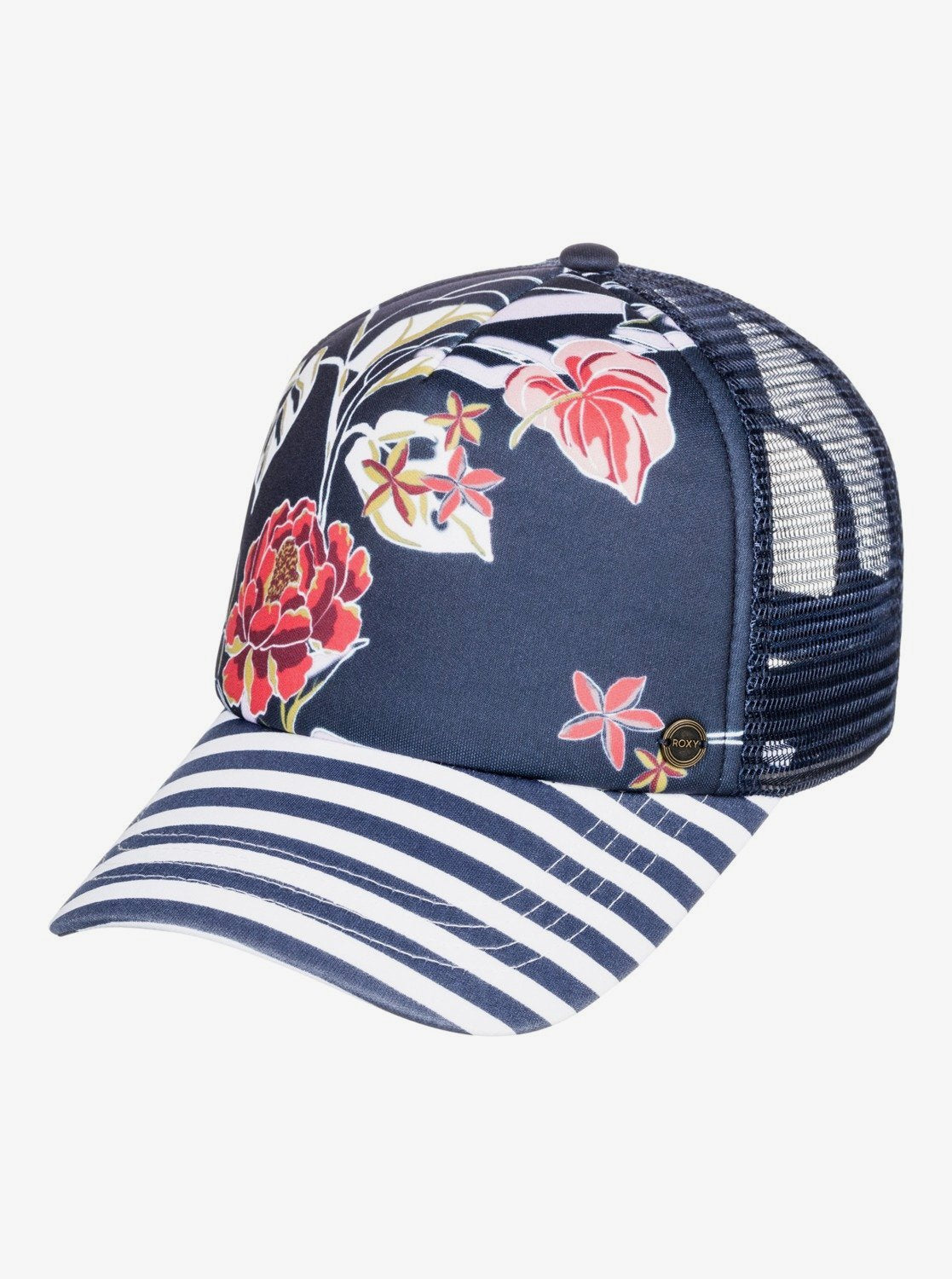 Roxy Womens Beautiful Morning Trucker Cap Mood indigo sunset boogie s