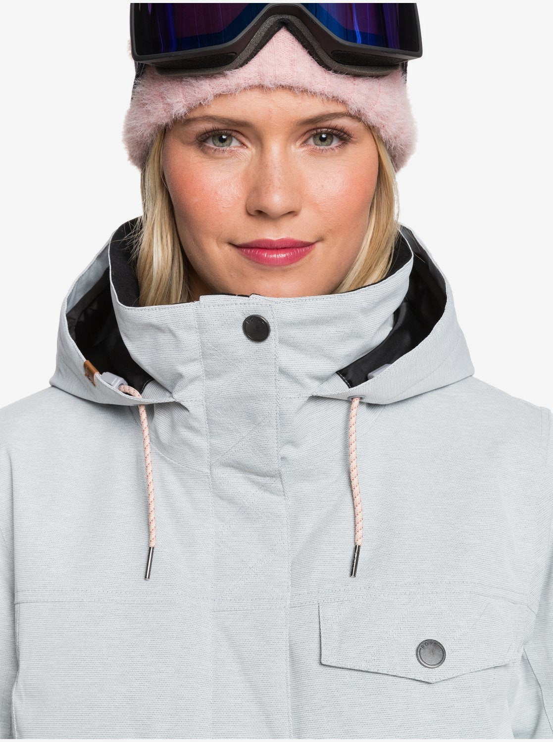 Roxy Womens Billie Snow Jacket Heather grey
