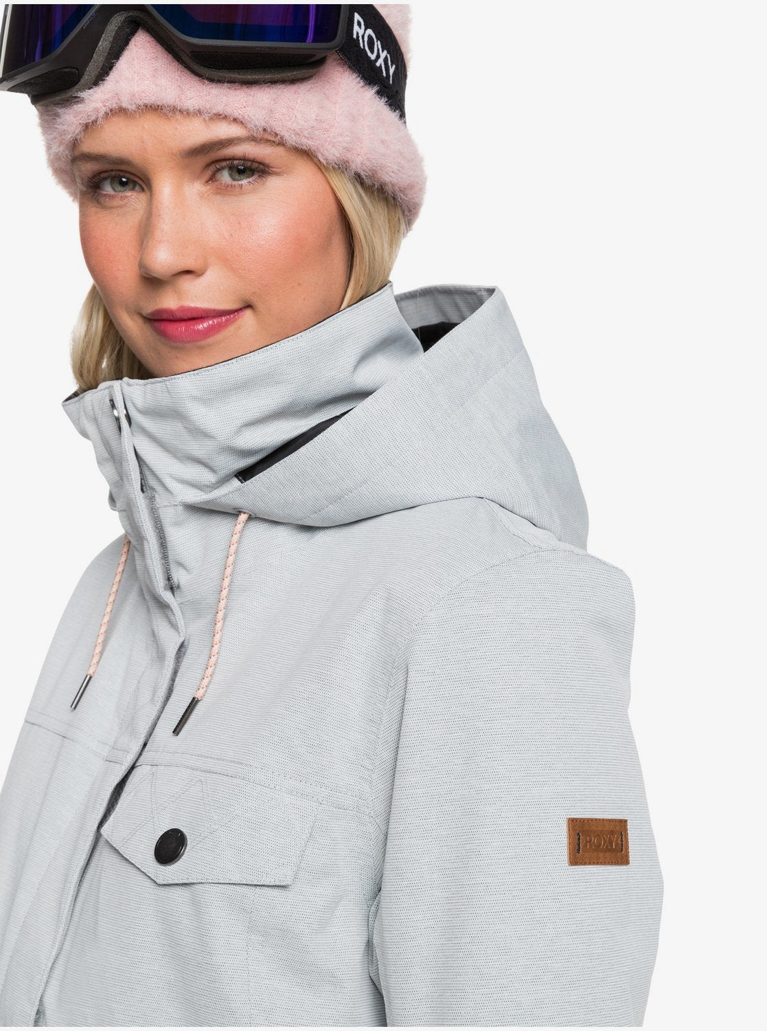 Roxy Womens Billie Snow Jacket Heather grey