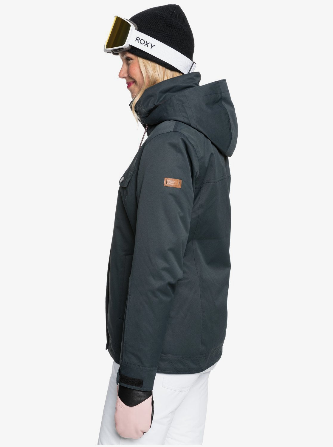 Roxy Womens Billie Snow Jacket True black