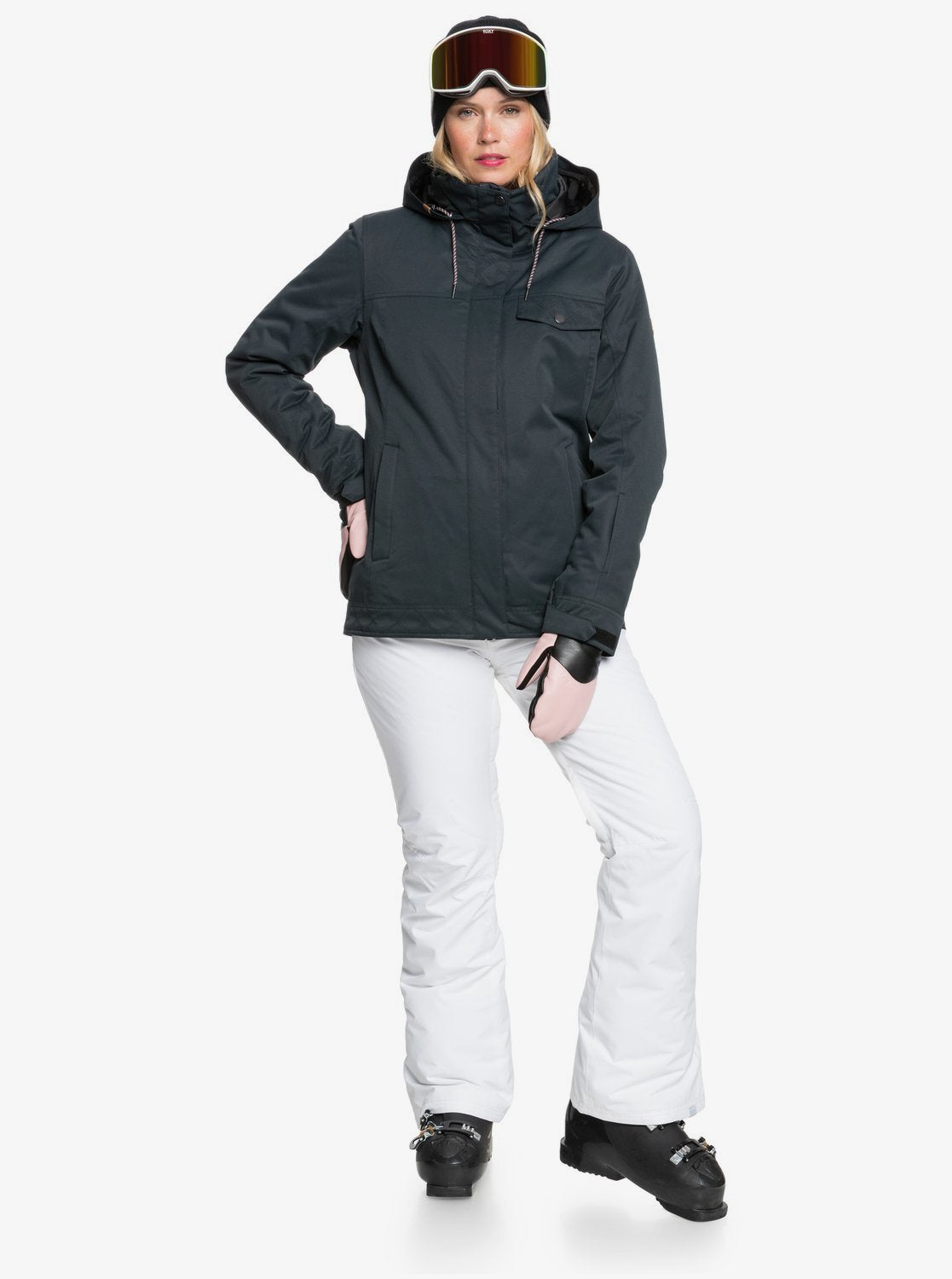 Roxy Womens Billie Snow Jacket True black