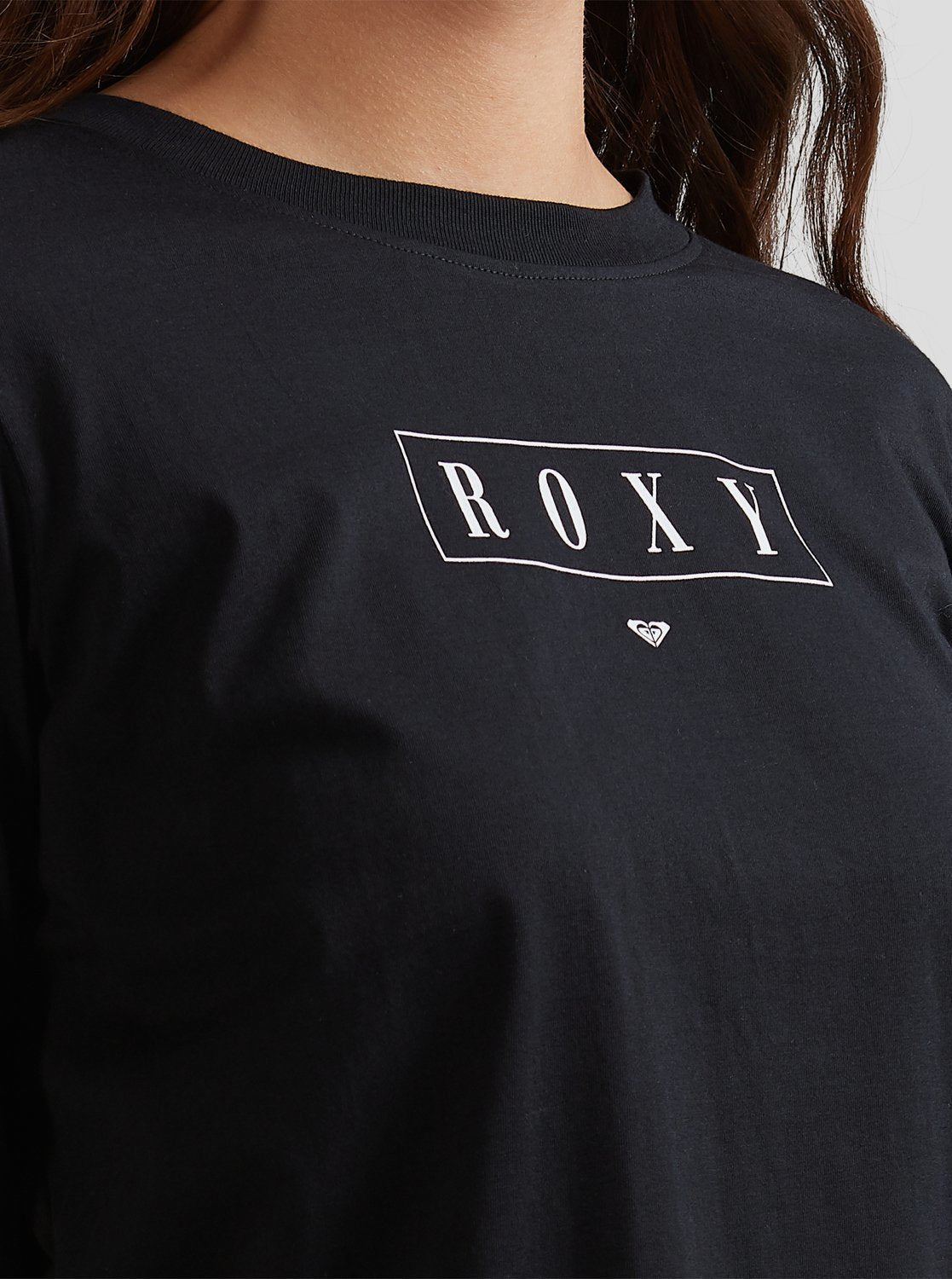 Roxy Womens Epic Afternoon Word Long Sleeve T-Shirt Anthracite