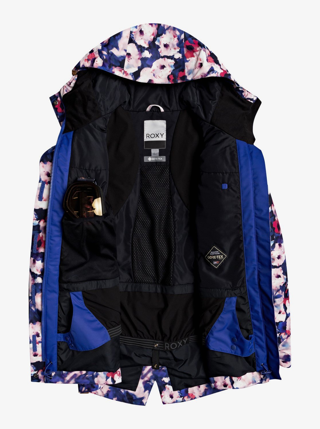 Roxy Womens GORE-TEX&reg; Glade Snow Jacket Mazarine blue mind jingle