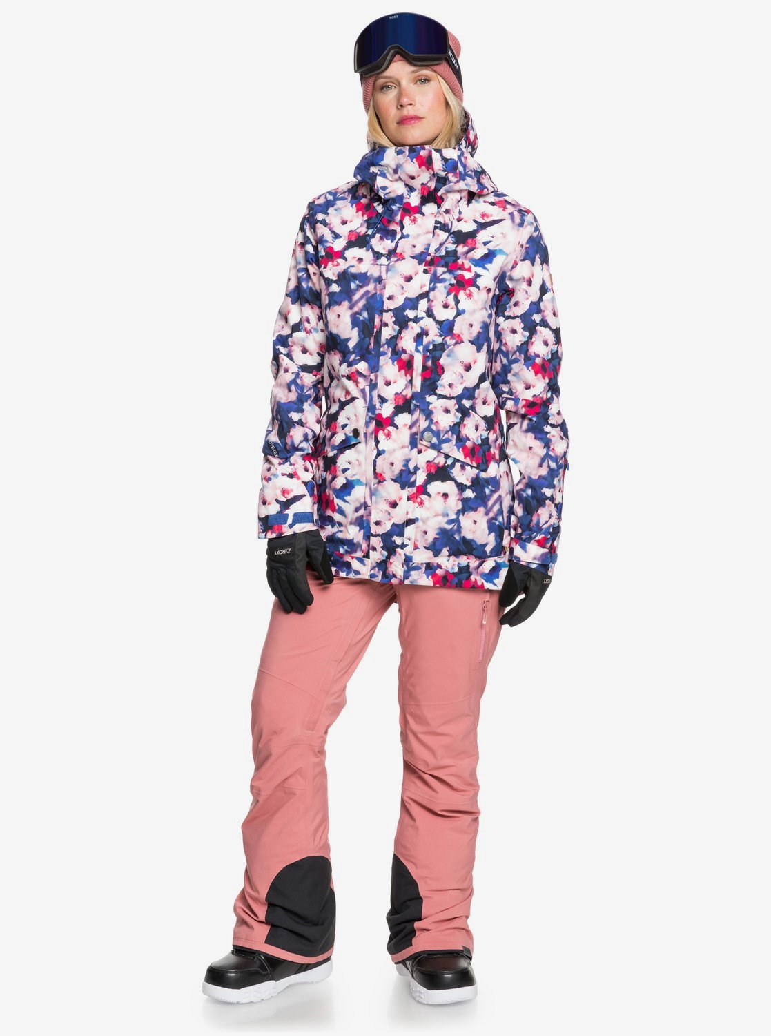 Roxy Womens GORE-TEX&reg; Glade Snow Jacket Mazarine blue mind jingle