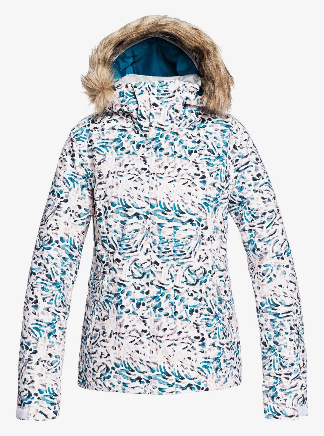 Roxy Womens Jet Ski Snow Jacket Bright white izi