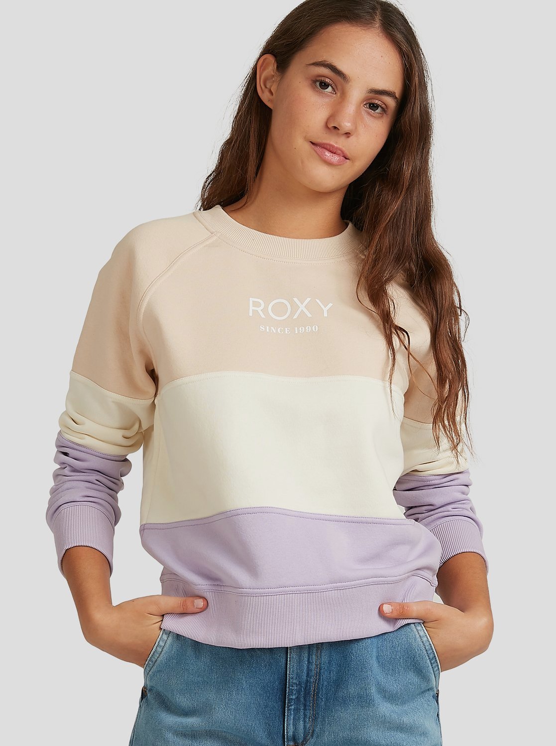 Roxy Womens On My Mind Organic Fleece Jumper Orchid petal
