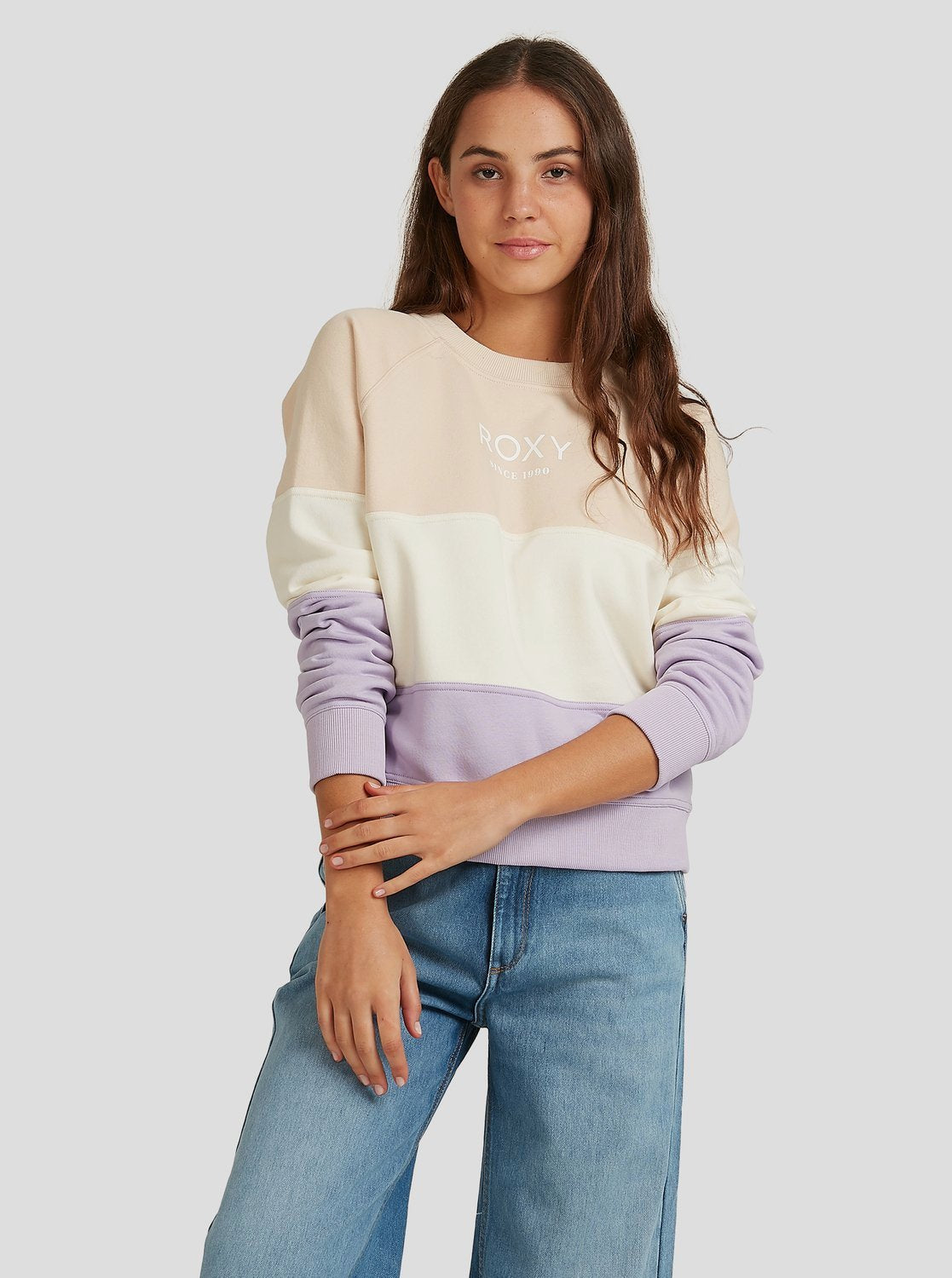 Roxy Womens On My Mind Organic Fleece Jumper Orchid petal