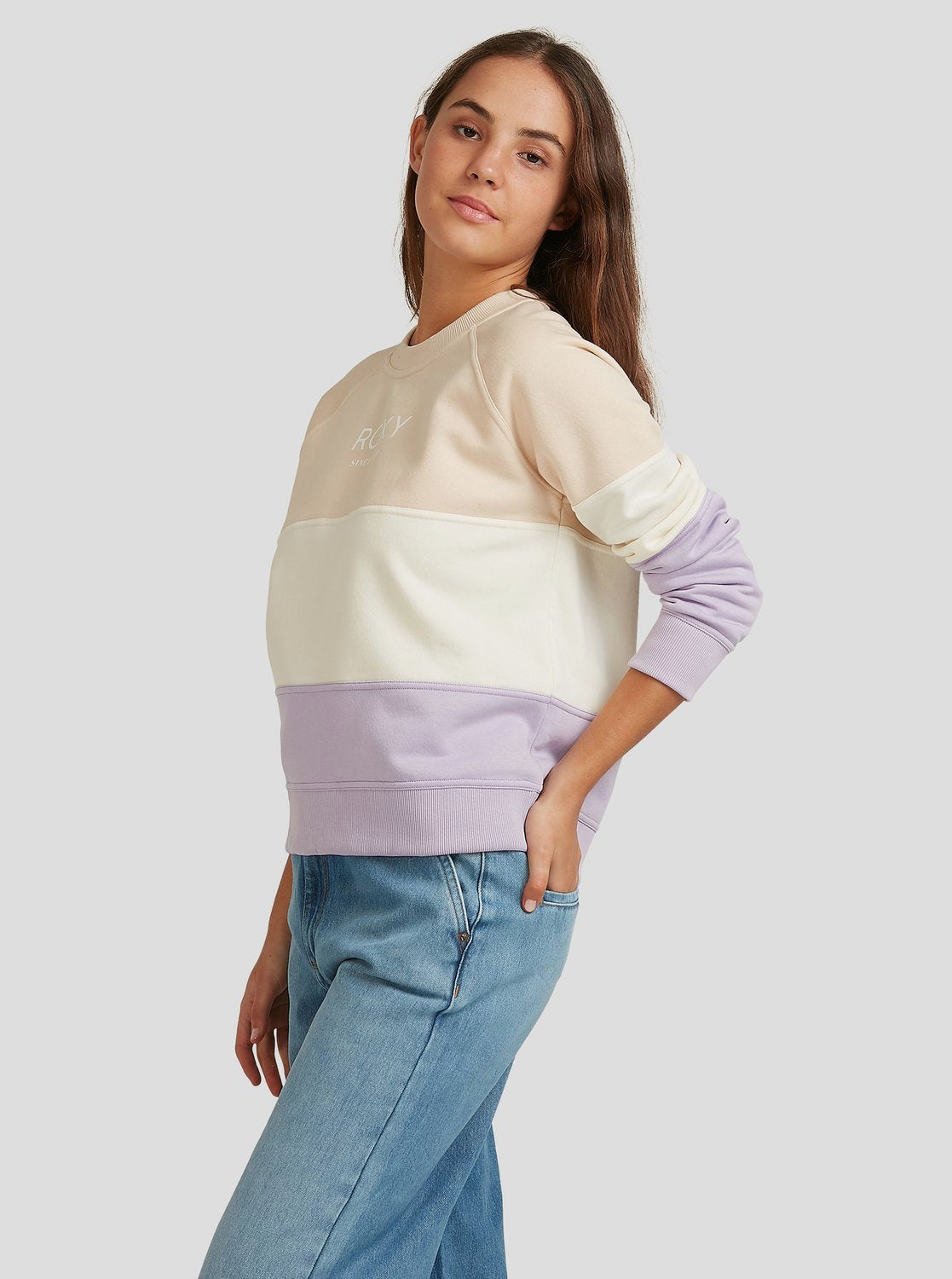 Roxy Womens On My Mind Organic Fleece Jumper Orchid petal