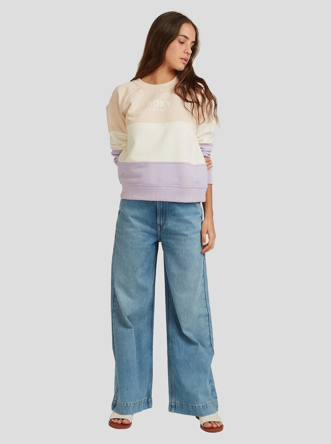 Roxy Womens On My Mind Organic Fleece Jumper Orchid petal