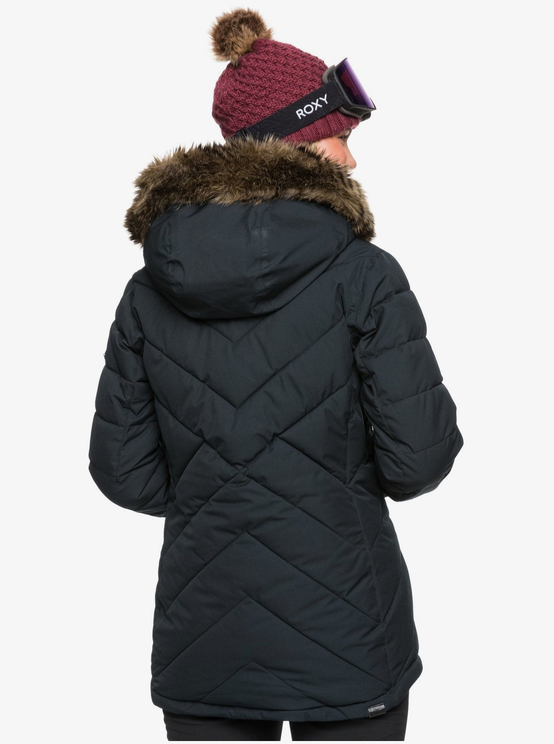 Roxy Womens Quinn Snow Jacket True black