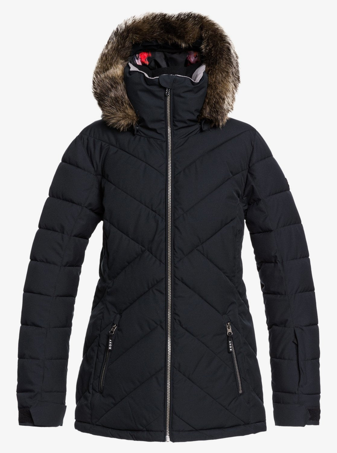 Roxy Womens Quinn Snow Jacket True black