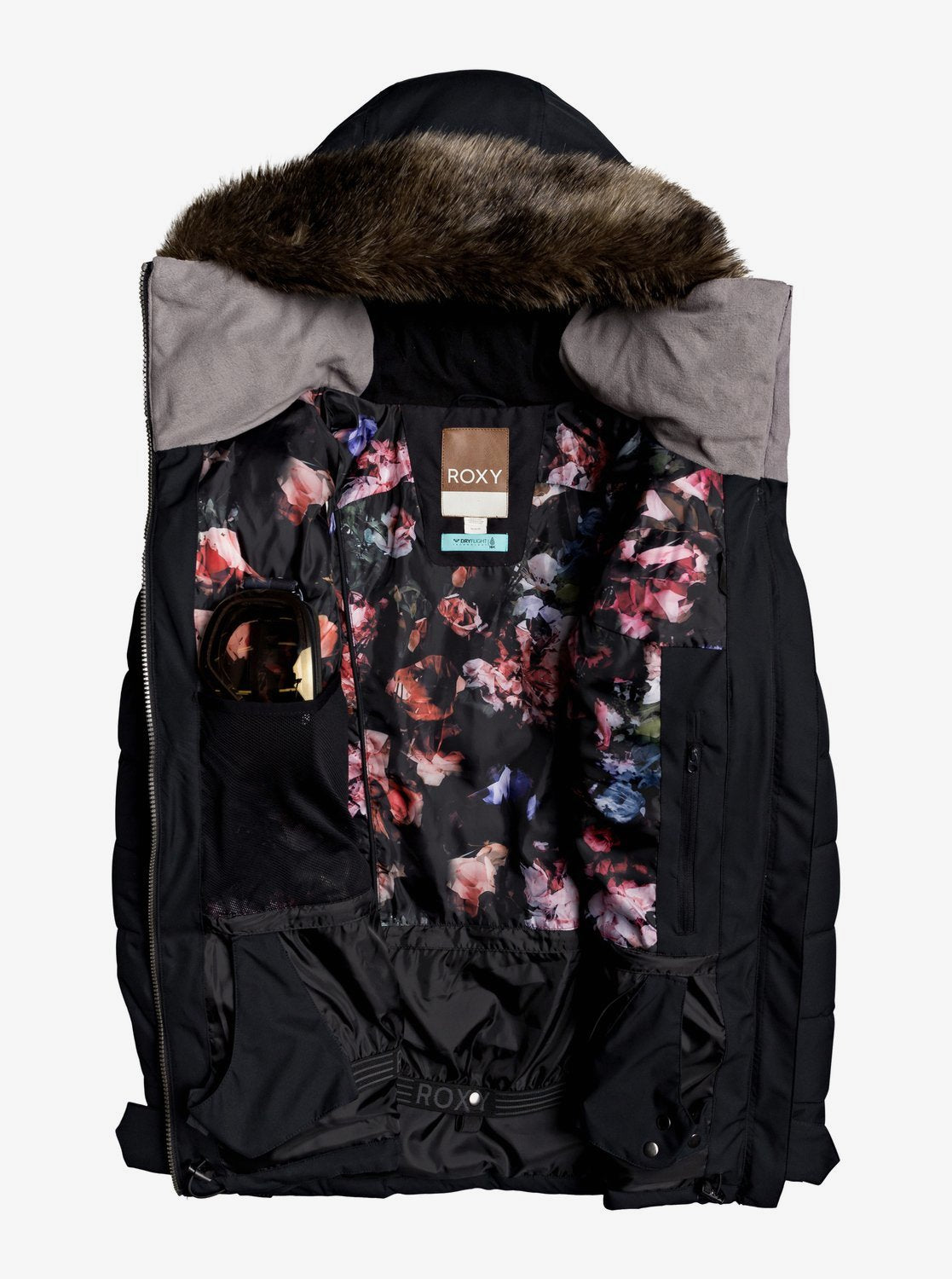 Roxy Womens Quinn Snow Jacket True black