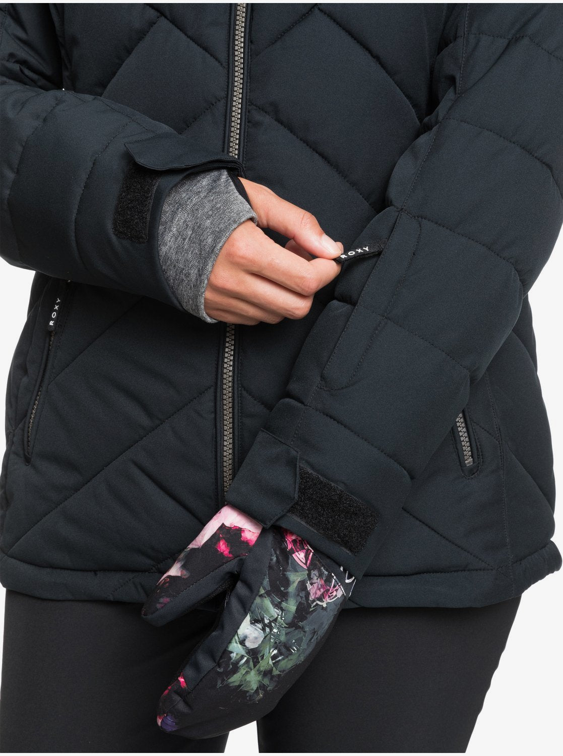 Roxy Womens Quinn Snow Jacket True black