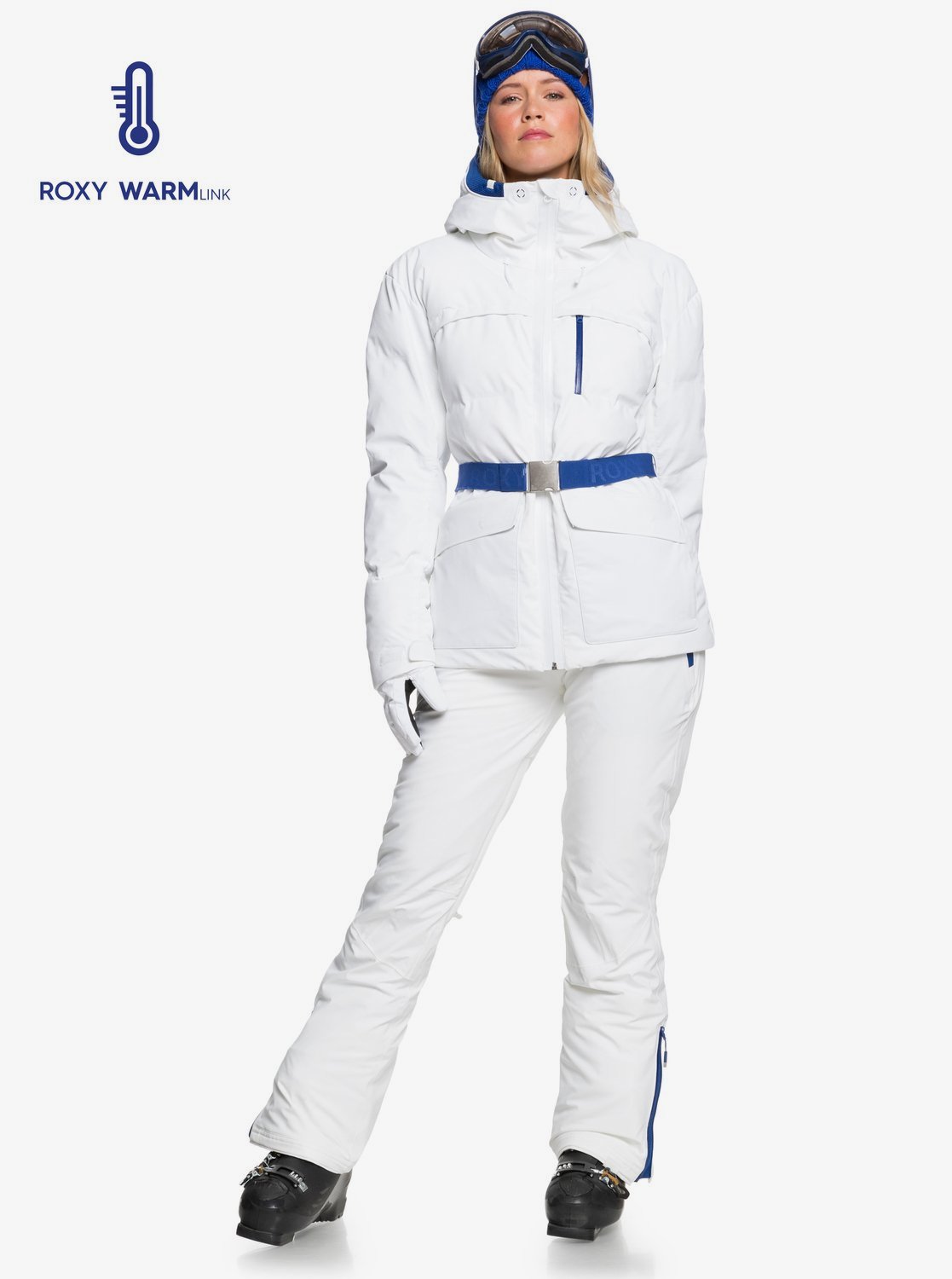 Roxy Womens ROXY Premiere Snow Jacket Bright white