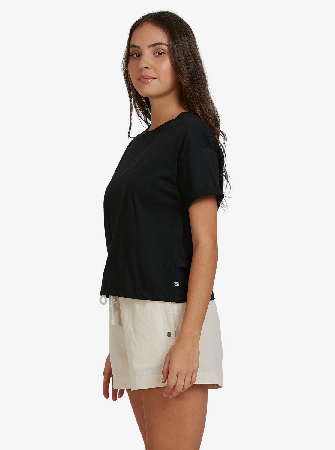 Roxy Womens Surfing In Sunshine T-Shirt Anthracite