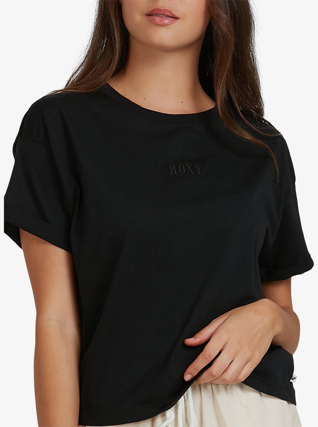 Roxy Womens Surfing In Sunshine T-Shirt Anthracite