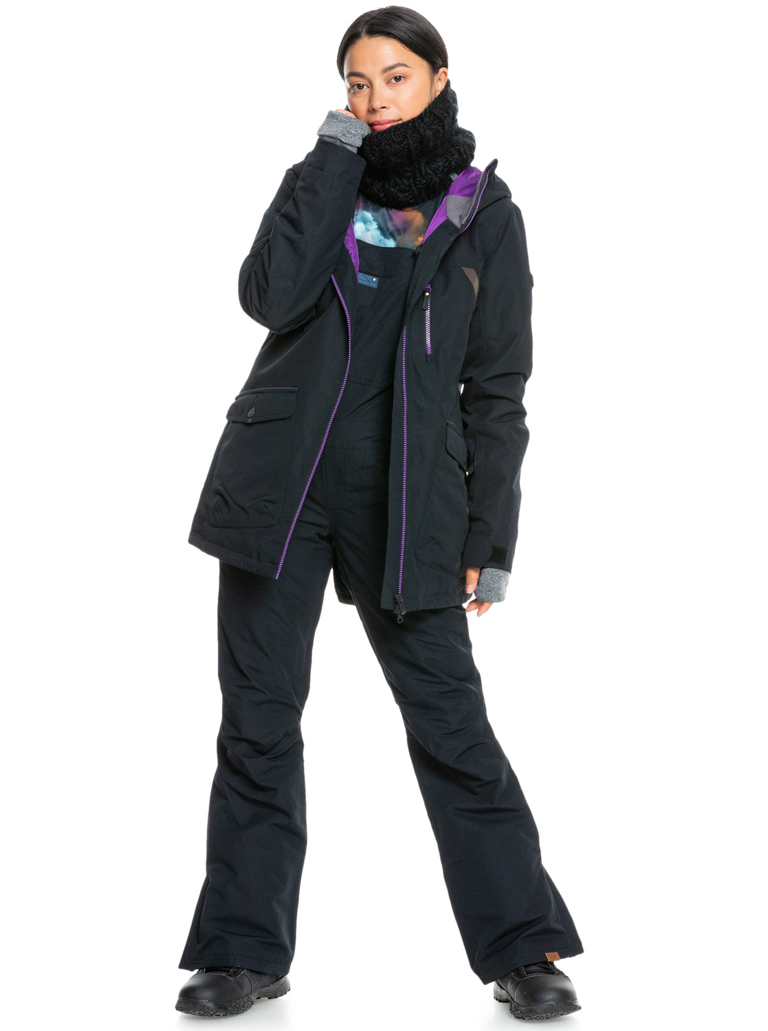 Roxy Womens Winter Neck Warmer True black