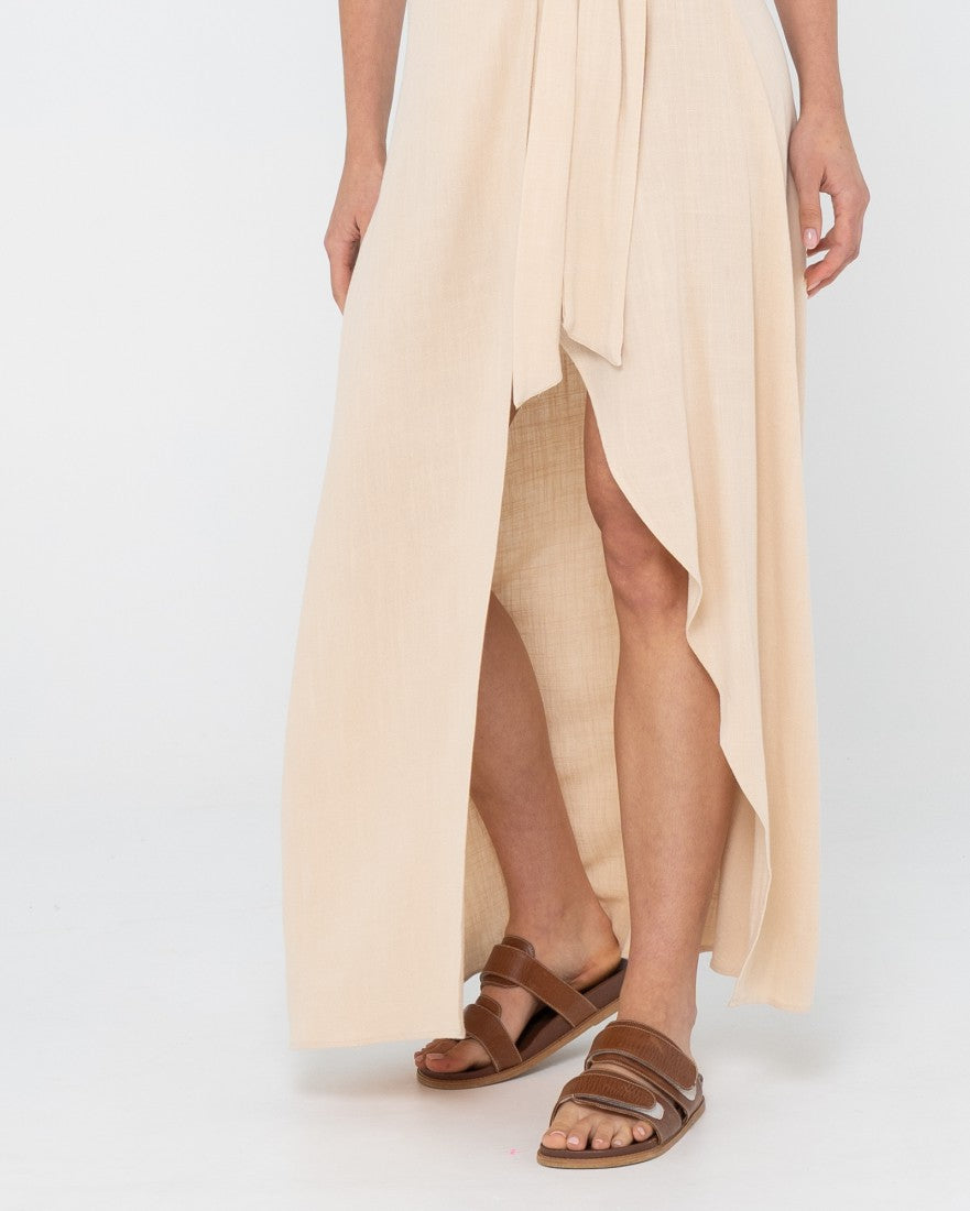 Rusty Banks Wrap Maxi Skirt OATMILK