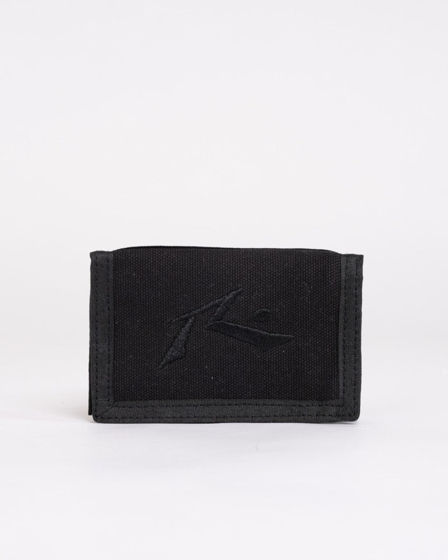 Rusty Comp Wash Tri-fold Wallet BLACK