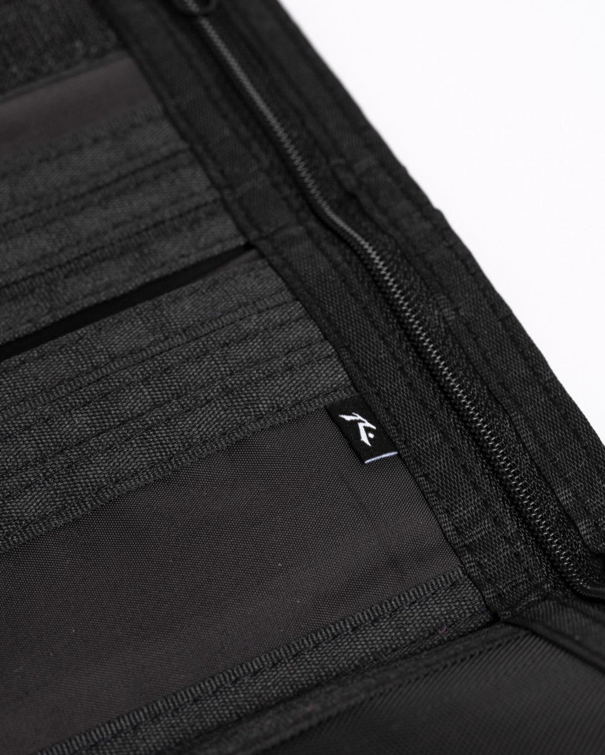 Rusty Comp Wash Tri-fold Wallet BLACK