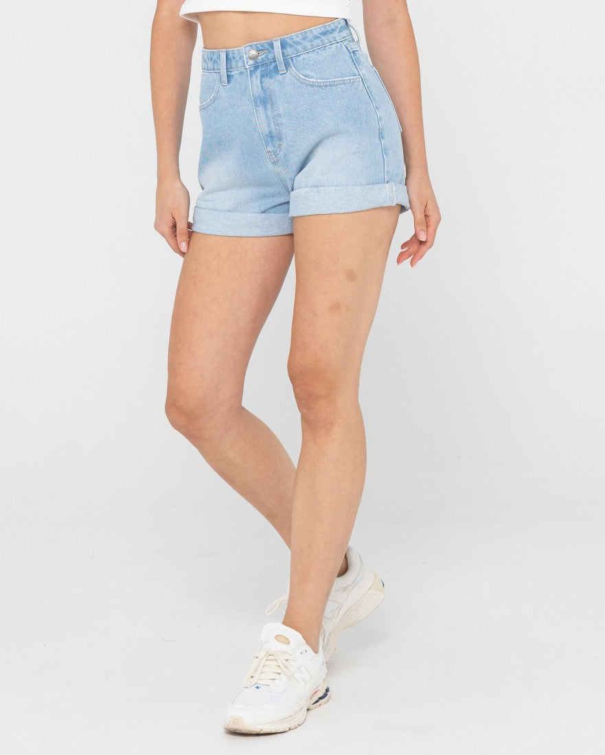 Rusty Cyprus High Denim Short ASPEN BLUE