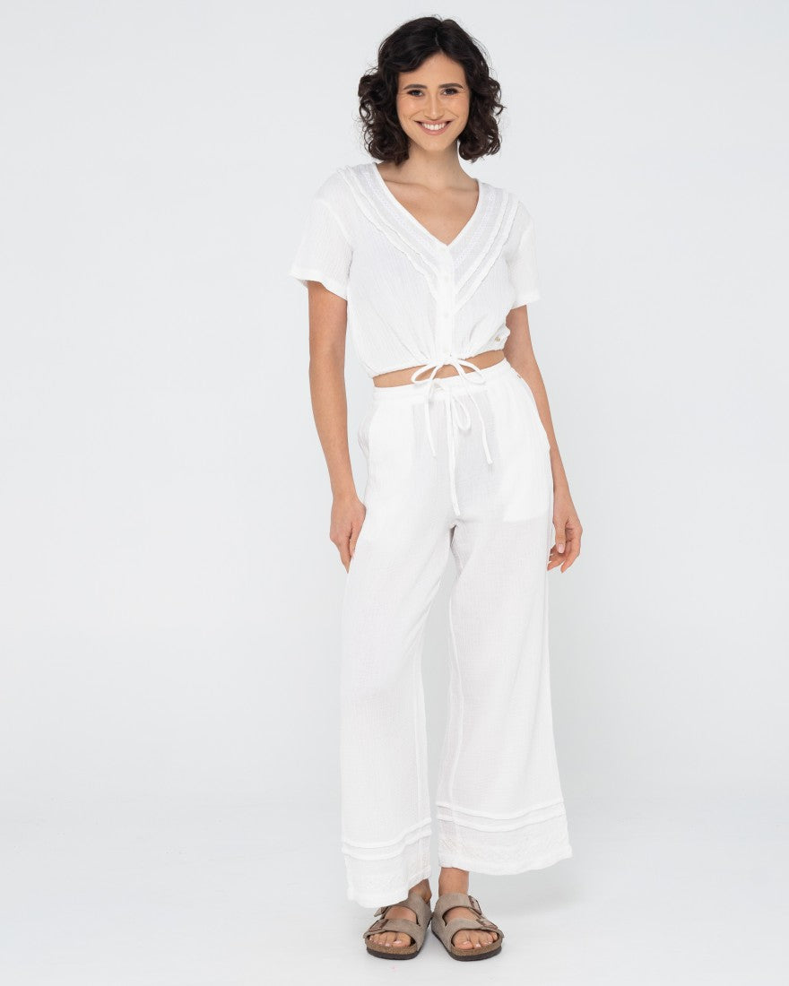 Rusty Esperance Beach Pant WHITE
