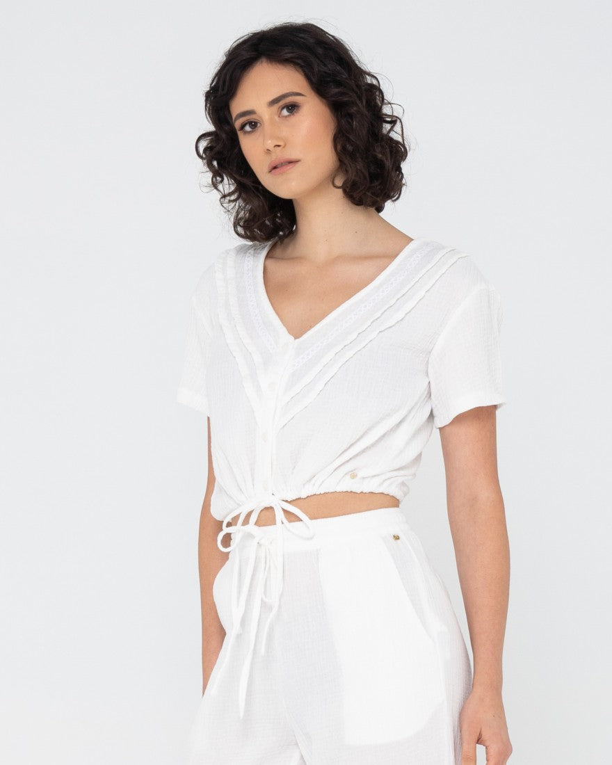 Rusty Esperance Beach Top WHITE