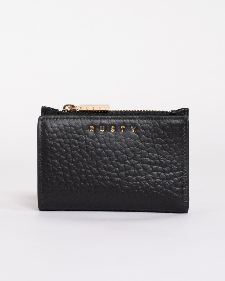 Rusty Grace Compact Flap Wallet BLACK 1