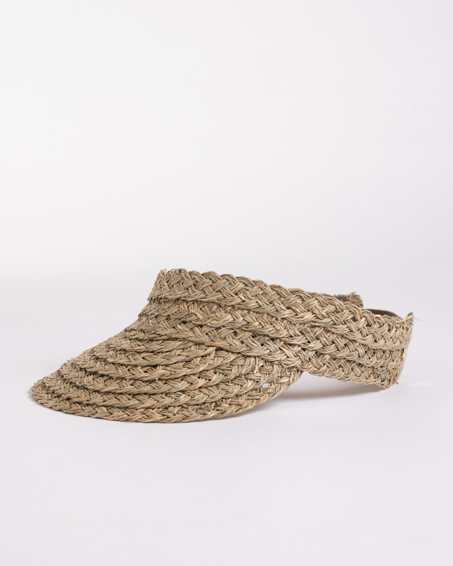Rusty Kaia Straw Visor NATURAL 1