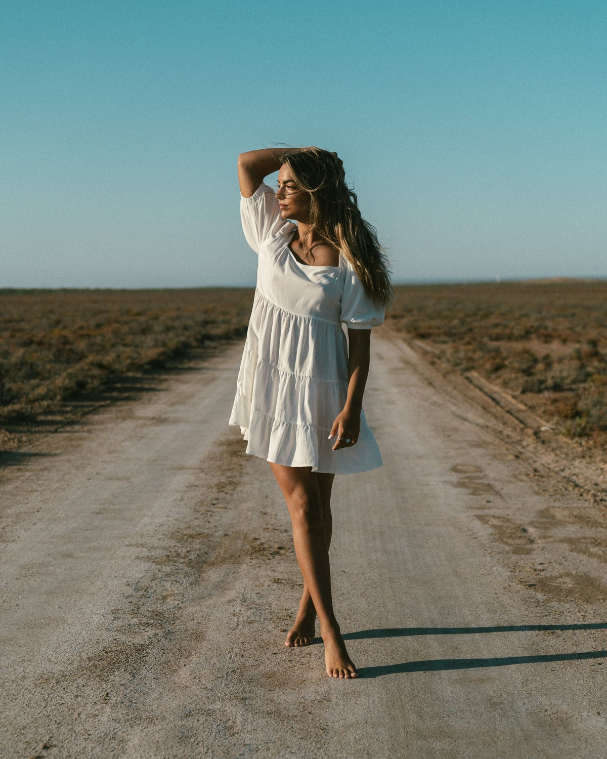 Rusty Paradiso Mini Dress WHITE