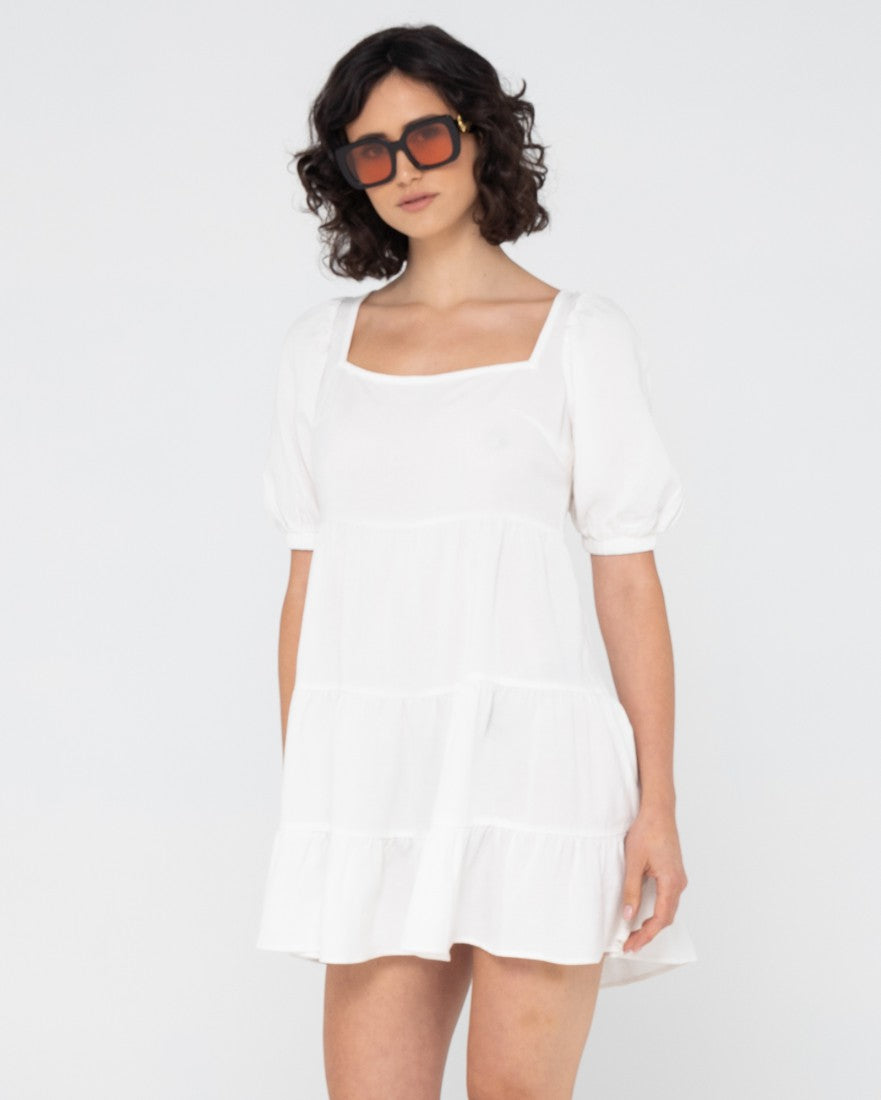 Rusty Paradiso Mini Dress WHITE