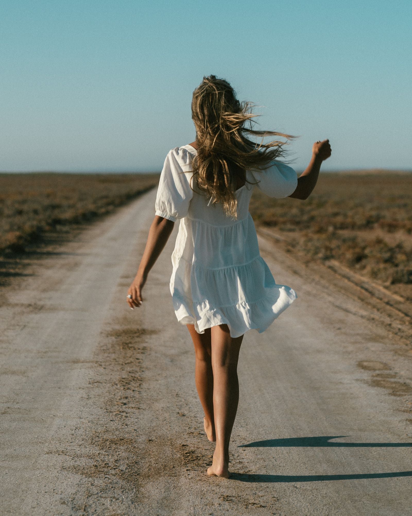 Rusty Paradiso Mini Dress WHITE