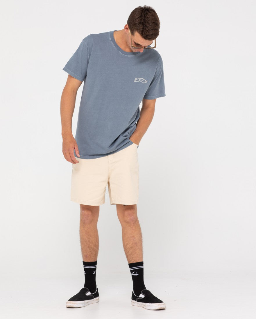 Rusty Psychedelic Anarchy Short Sleeve Tee CHINA BLUE