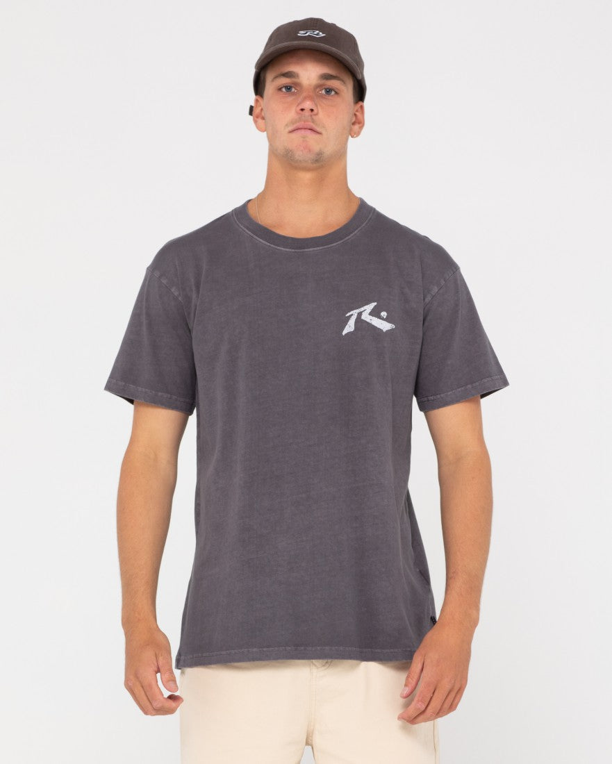 Rusty Rest In Paradise Short Sleeve Tee COAL