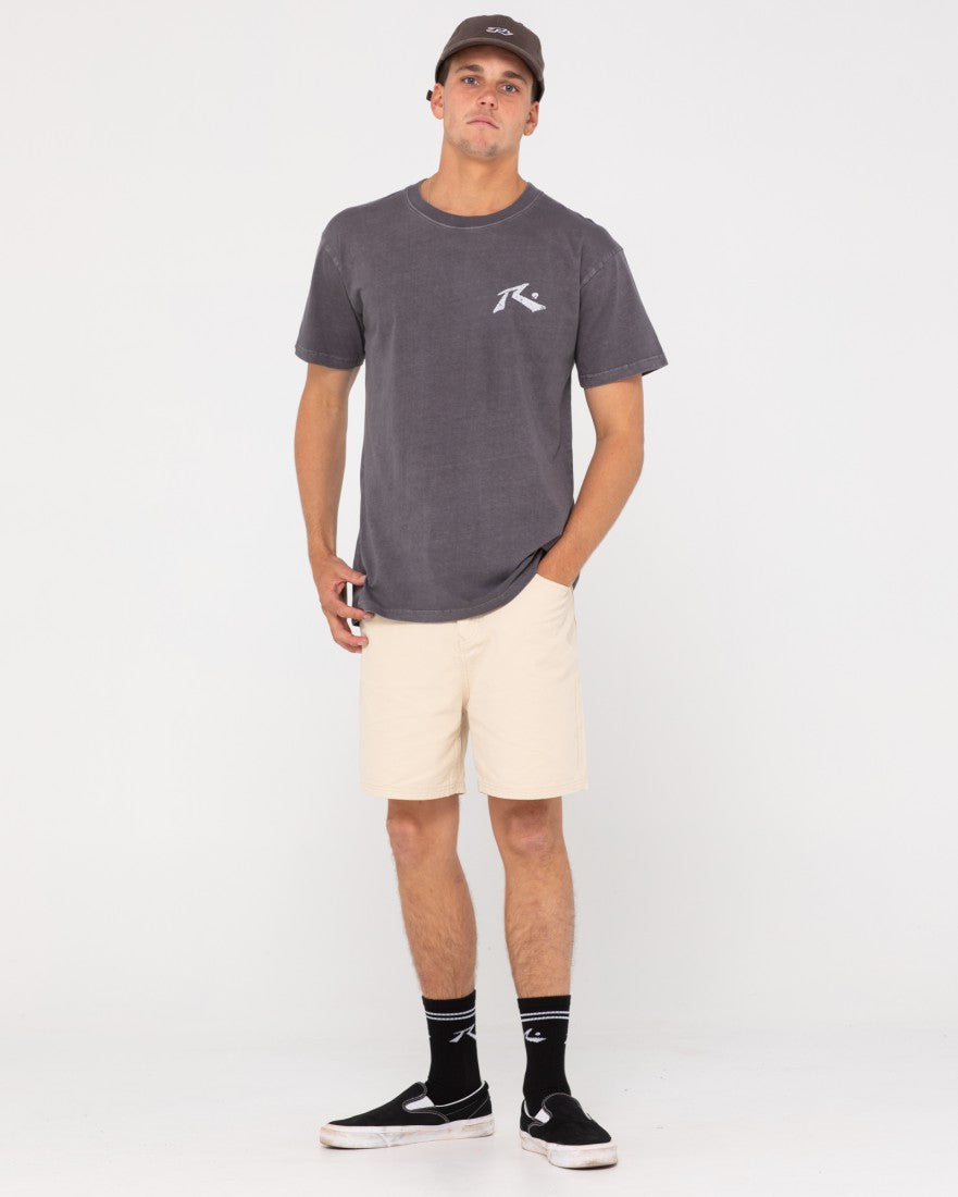 Rusty Rest In Paradise Short Sleeve Tee COAL