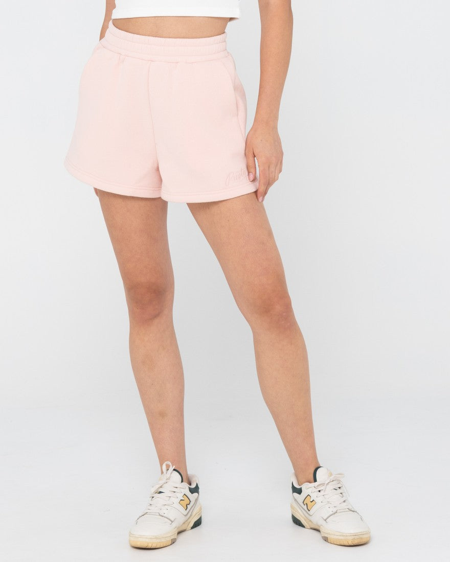 Rusty Rusty Script Fleece Short PASTEL PINK