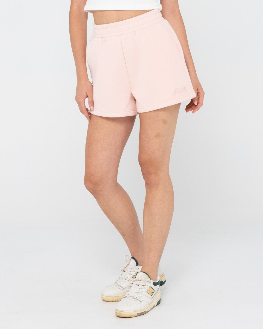 Rusty Rusty Script Fleece Short PASTEL PINK