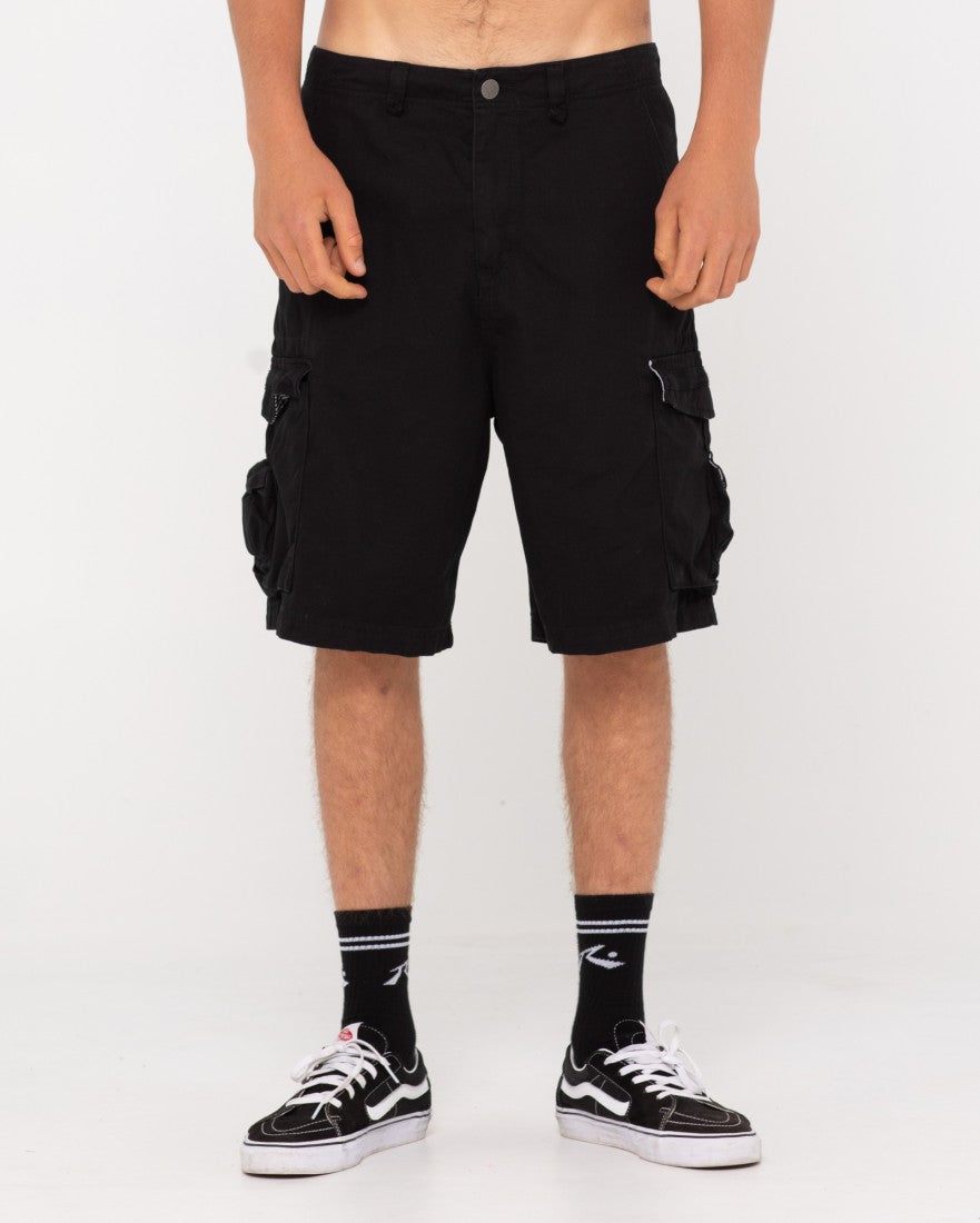Rusty Sheetya Cargo Short BLACK